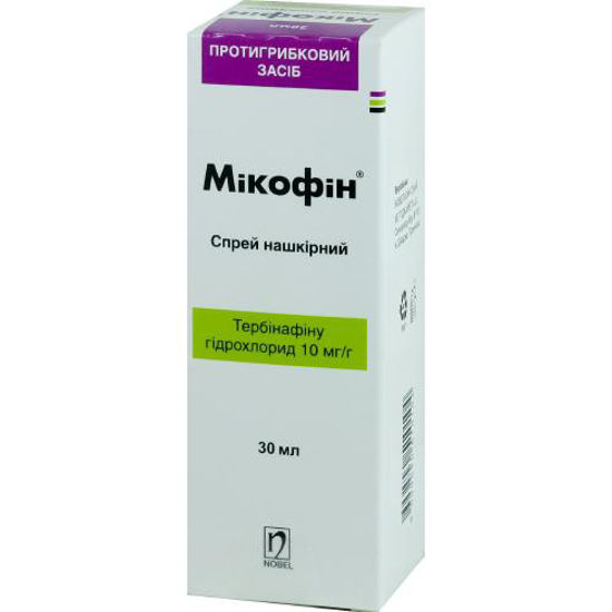 Микофин спрей 10 мг/г флакон 30 мл